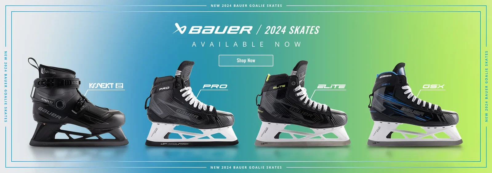 Bauer Goalie Skates: Konekt, Pro, Elite & GSX