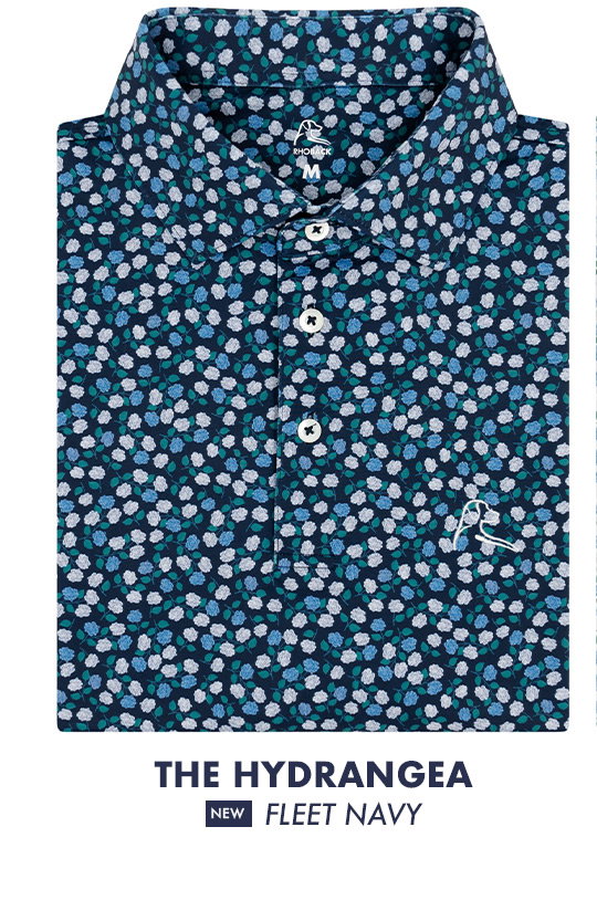 The Hydrangea - Fleet Navy | Performance Polo