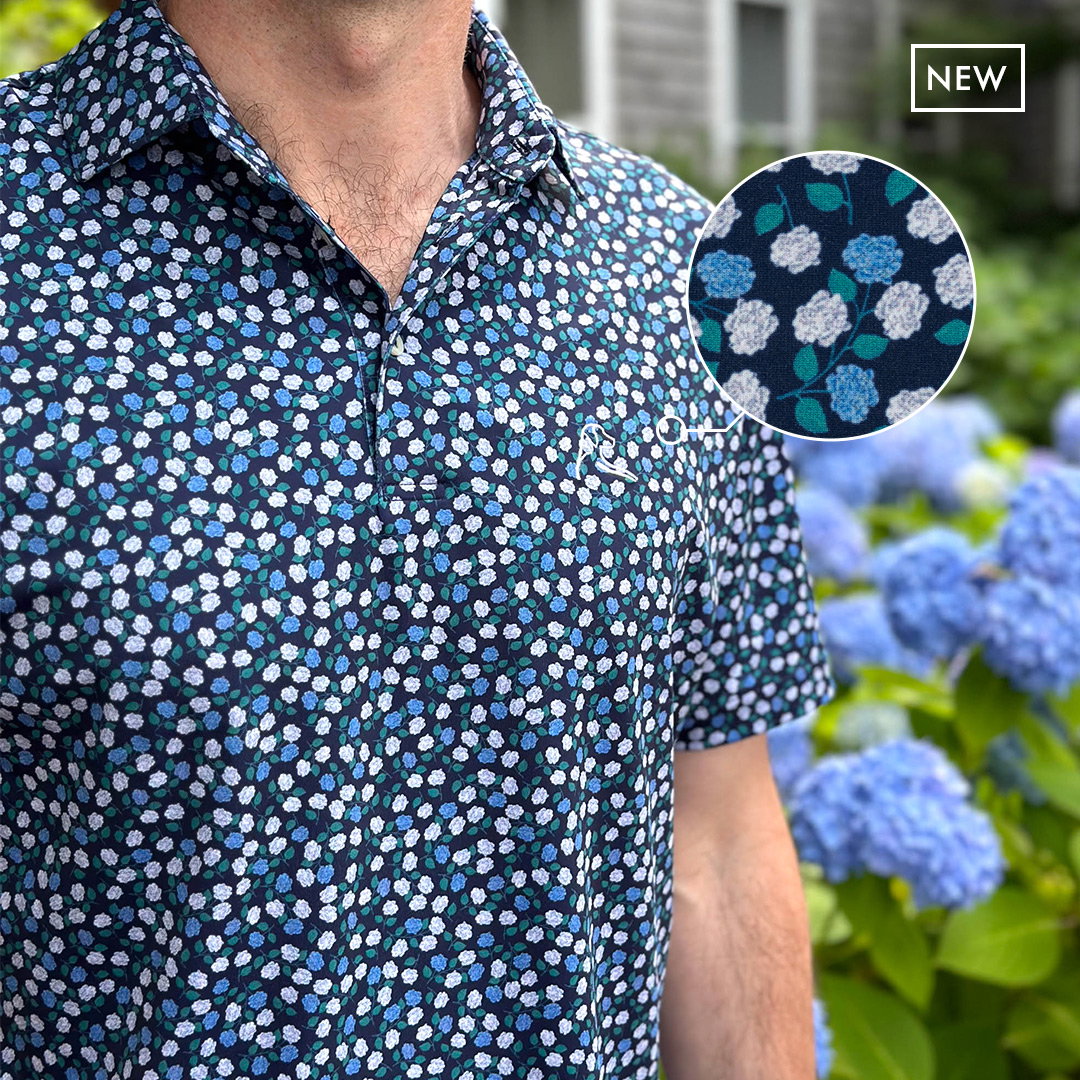 The Hydrangea - Fleet Navy | Performance Polo