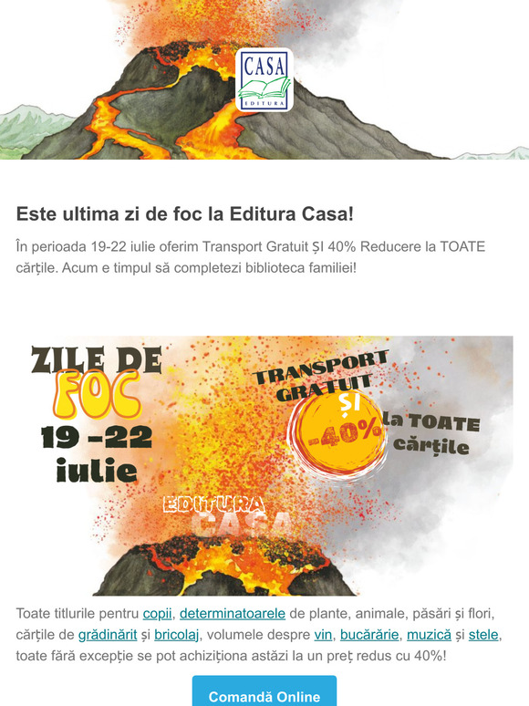 Zile de Foc cu Transport Gratuit și Reduceri