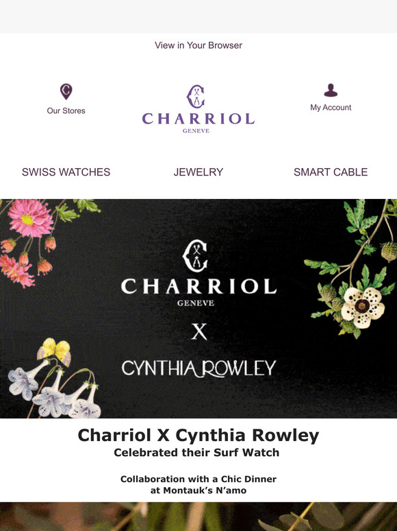 Charriol X Cynthia Rowley: Celebrating the Launch of the Limited-Edition Surf Watch