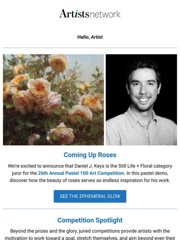 Artists Network: Painting Roses: A Demo with Daniel Keys | Milled