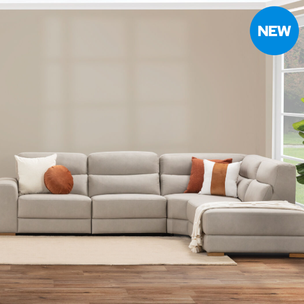 Ellyse Corner Fabric Lounge with Chaise
