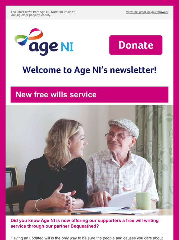 Welcome to Age NI's July newsletter