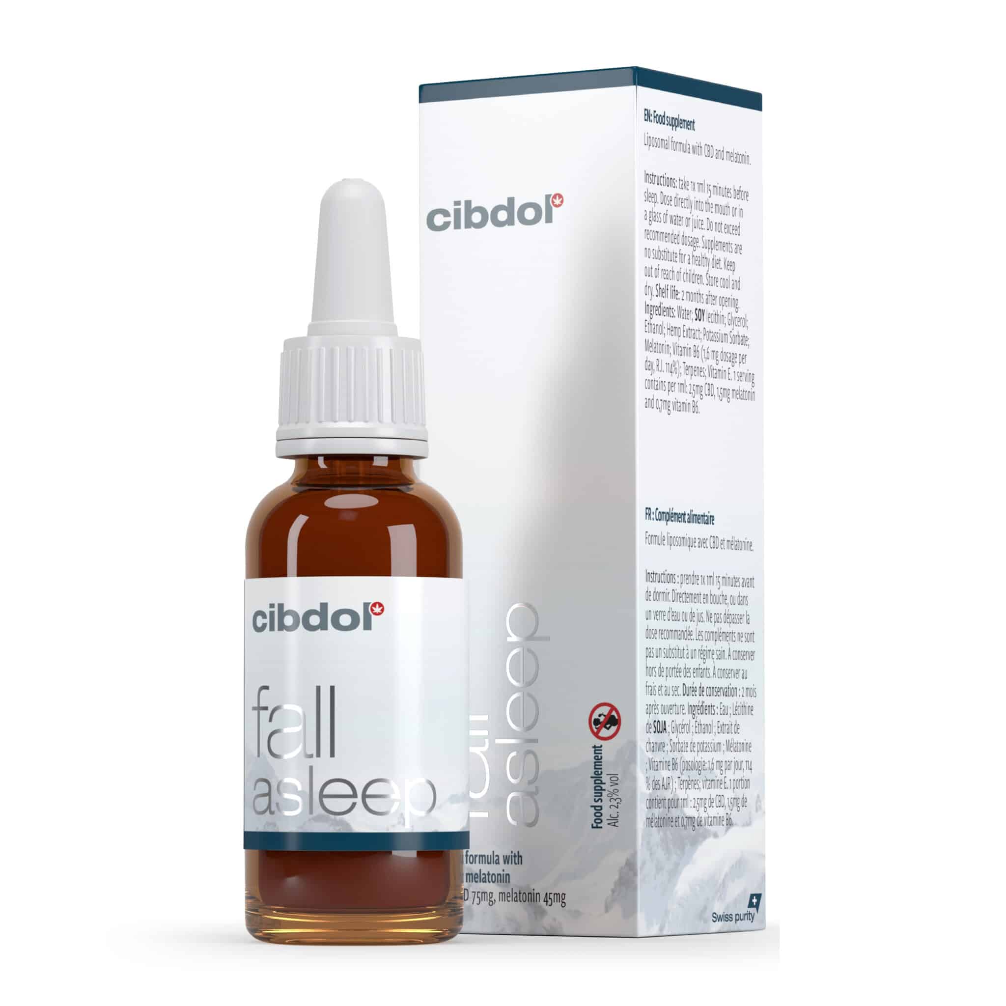Image of Meladol - Fall Asleep - CBD + Melatonin + vit. B6 (30ml)