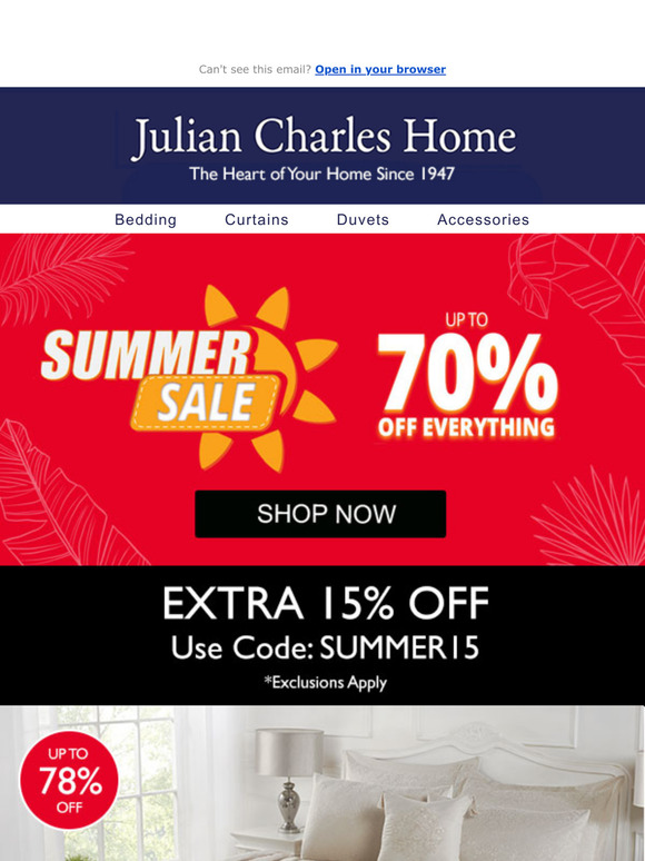 Julian Charles Limited stock When they're gone, they're gone! Milled