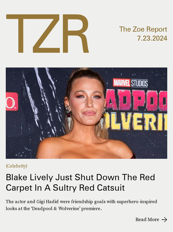 The Zoe Report Blake Lively Just Shut Down The Red Carpet In A Sultry