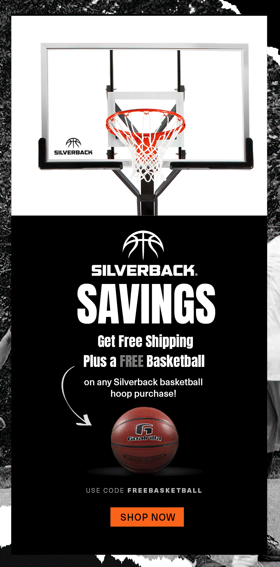 silverback basketball hoops in grounds portables and wall mounts promotion 