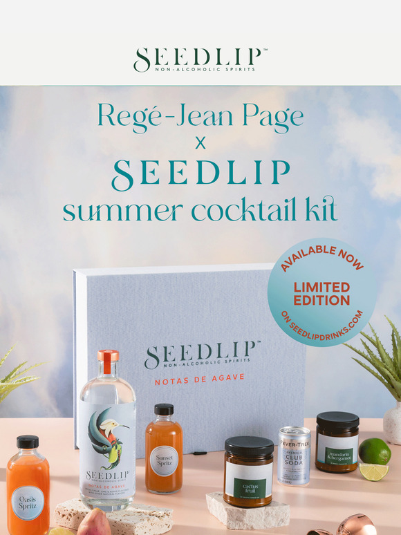 The Regé-Jean Page x Seedlip Summer Cocktail Kit is Here