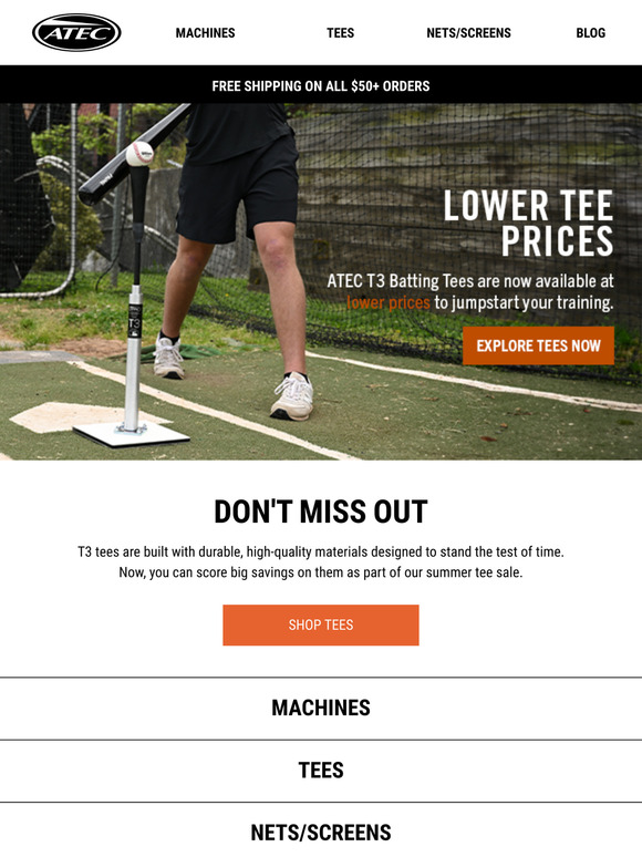 New, Lower Tee Prices