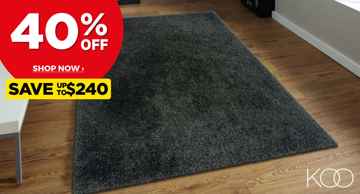 40% off ALL KOO Shaggy Rugs