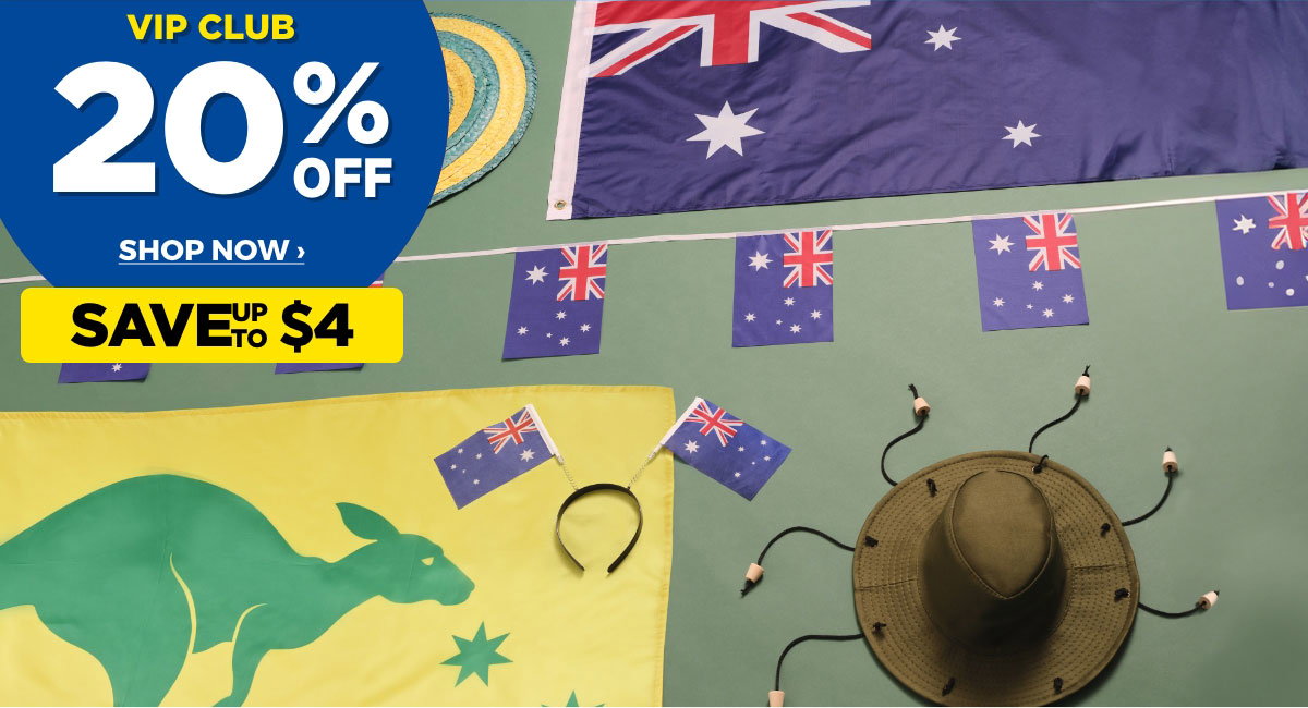VIP 20% Off Australian Supporter Range