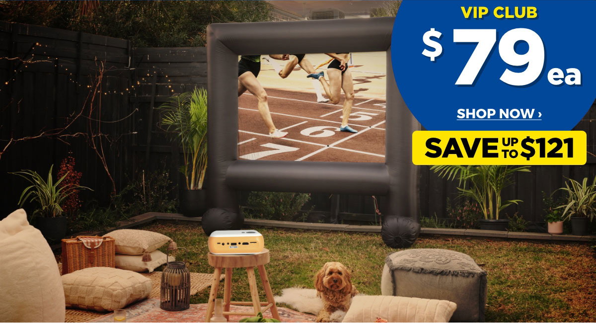 VIP $79ea Projector Screen & Projector