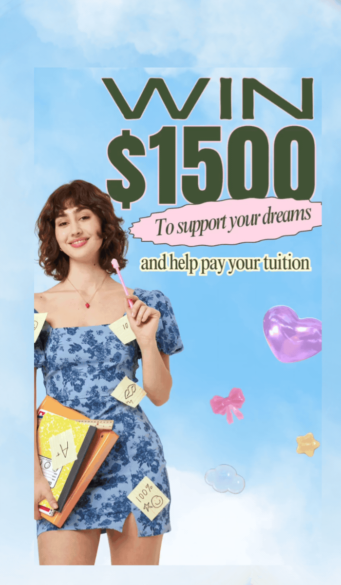 Win $1500 to support your dreams and help pay your tuition, enter now. Must enter on IG post, deadline to enter is 7/24 @ 11:59 pm. Winner announced on 7/25 in IG stories @trixxiclothing.
