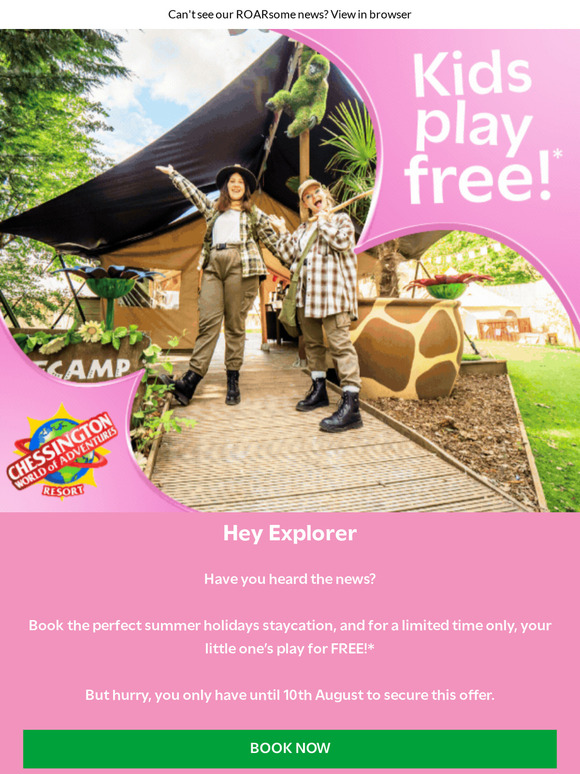 Fancy a summer staycation at Chessington?