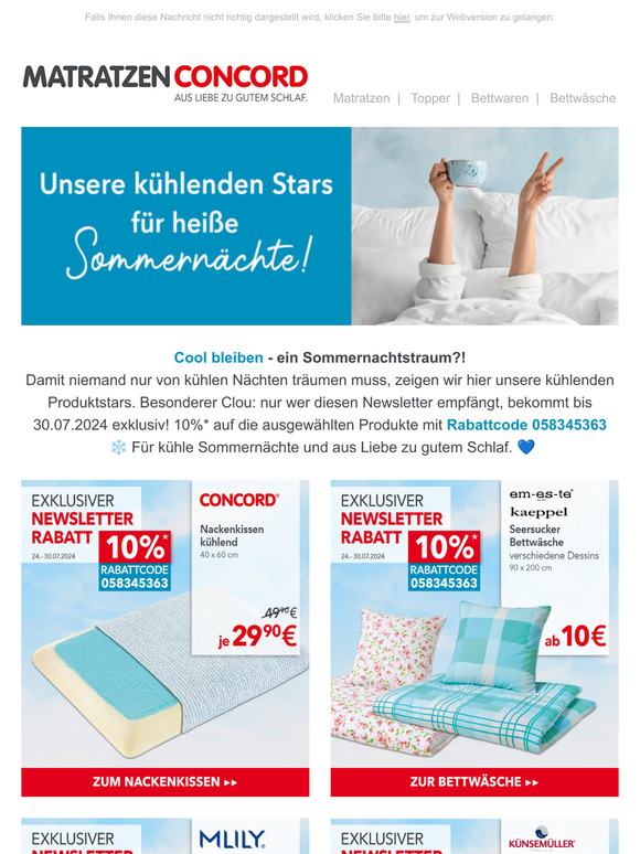 COOL 😎: exklusiver 10% Newsletter-Rabatt
