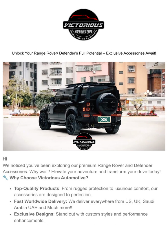 Unlock Your Range Rover/ Defender's Full Potential – Exclusive Accessories Await!