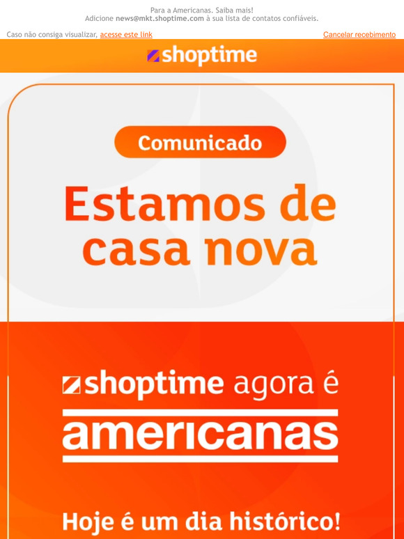 🚨 O Shop se muda HOJE!