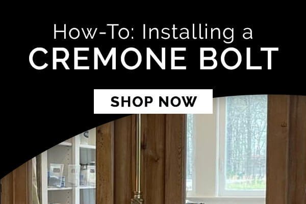 CREMONE BOLT INSTALLTION