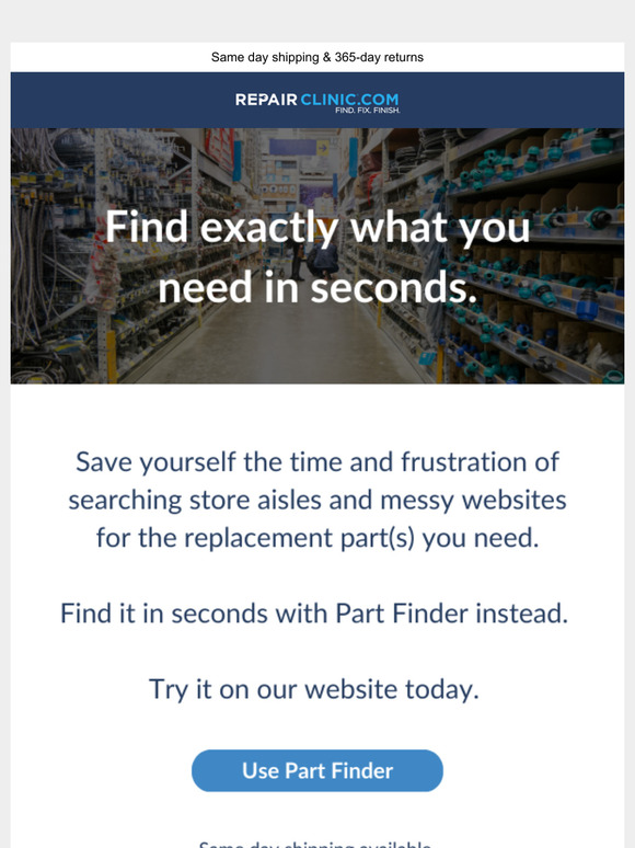 Find any repair part in seconds 🔍