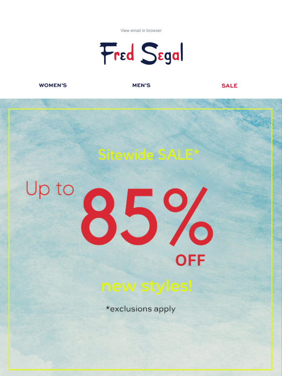 LAST CALL: 85% OFF almost everything!
