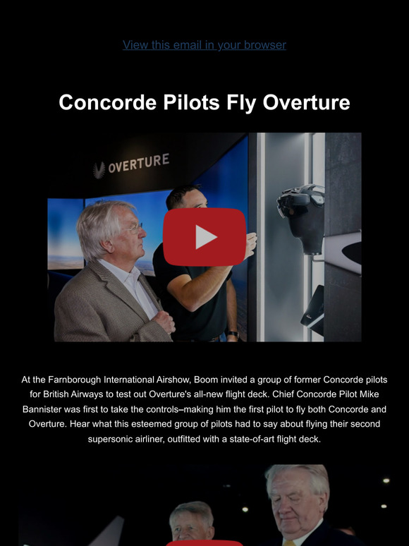 Concorde Pilots Fly Overture