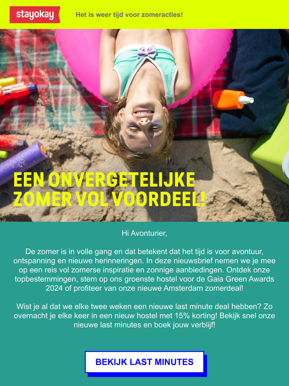 Beleef een onvergetelijke zomervakantie bij Stayokay! ☀️