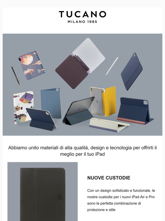 Scopri i nuovi accessori Tucano per il tuo iPad