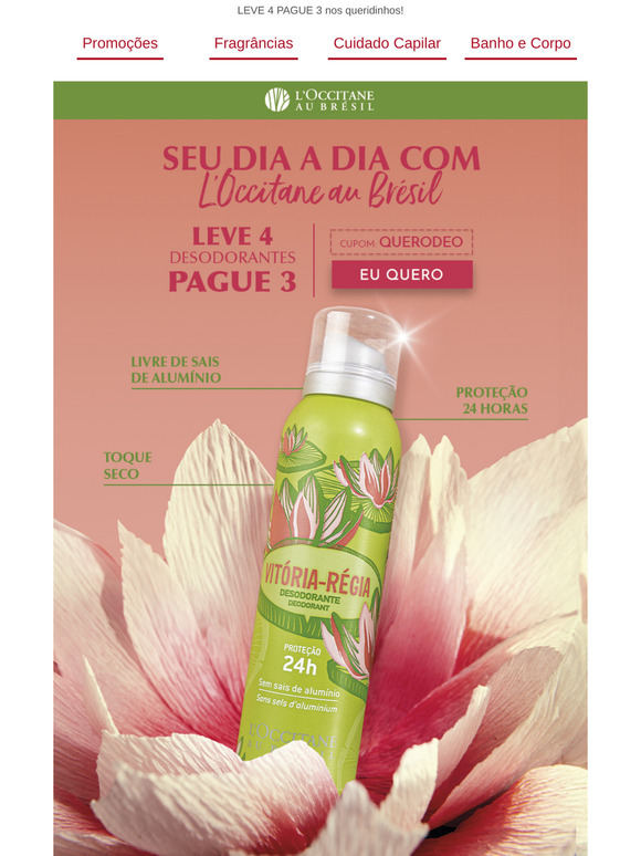 Leve mais desodorantes pagando menos.