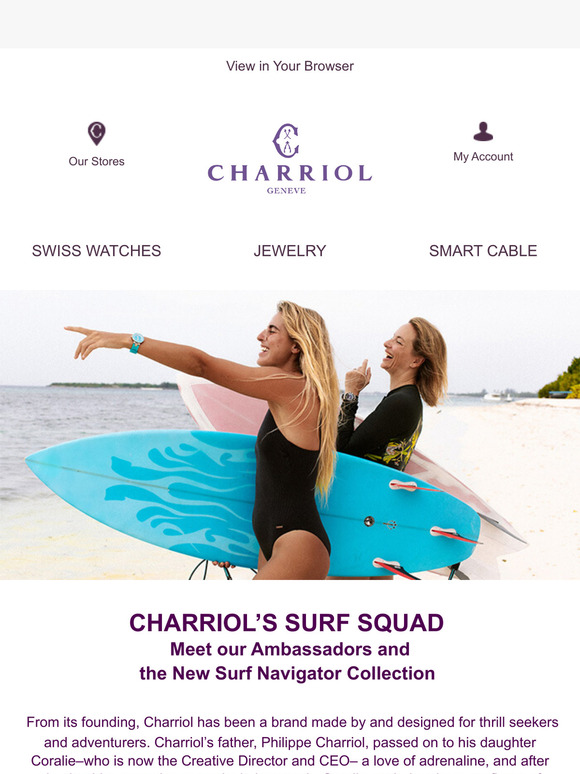Catch the Wave with Charriol’s Surf Squad and Navigator Collection