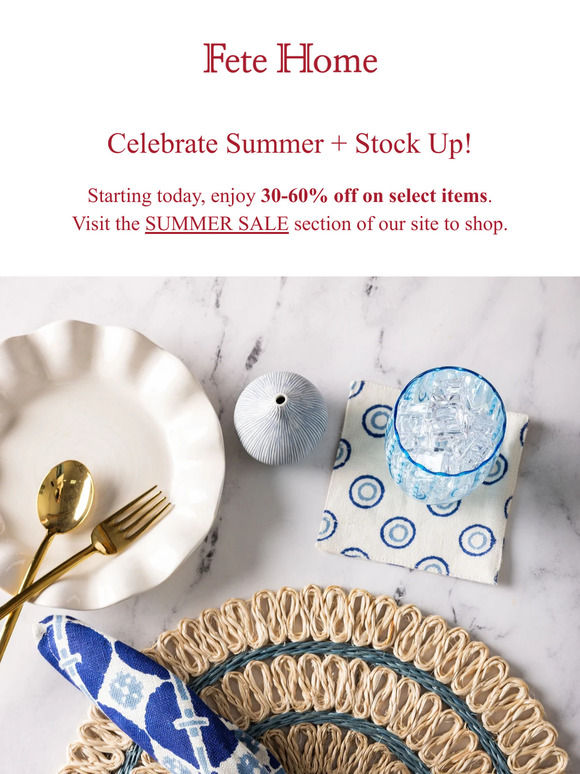 Summer Sale Starts Today