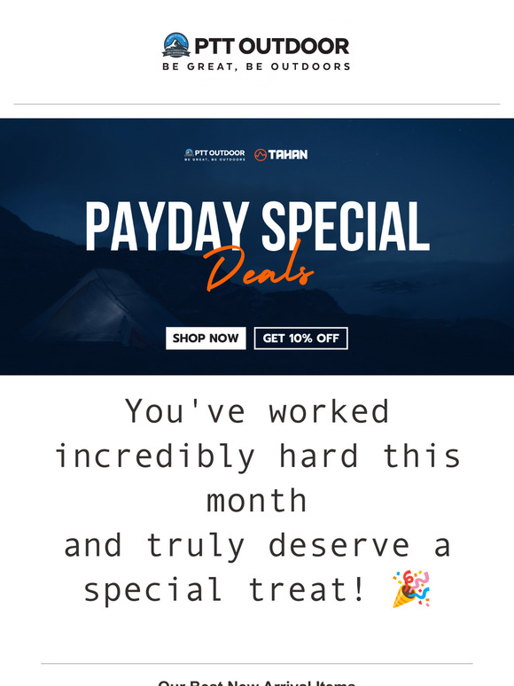 Exclusive Payday Deal: 10% Off Just for You!