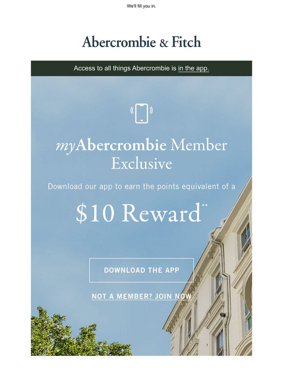 Abercrombie &amp; Fitch Email Newsletters: Shop Sales, Discounts, and ...