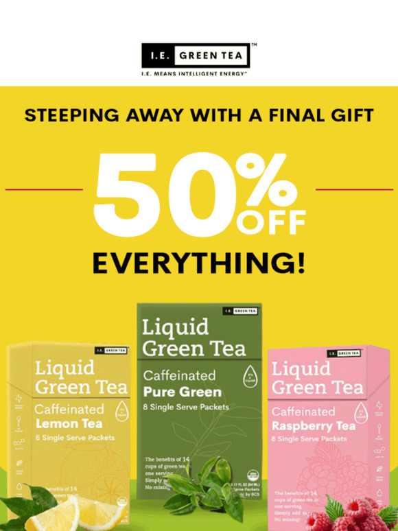 50% OFF Everything!