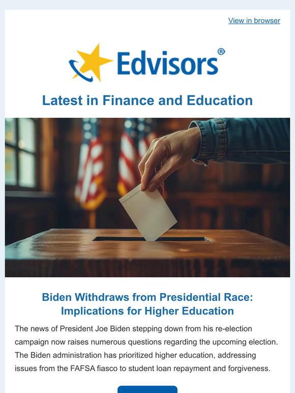  Biden Withdraws from Presidential Race: Implications for Higher Education