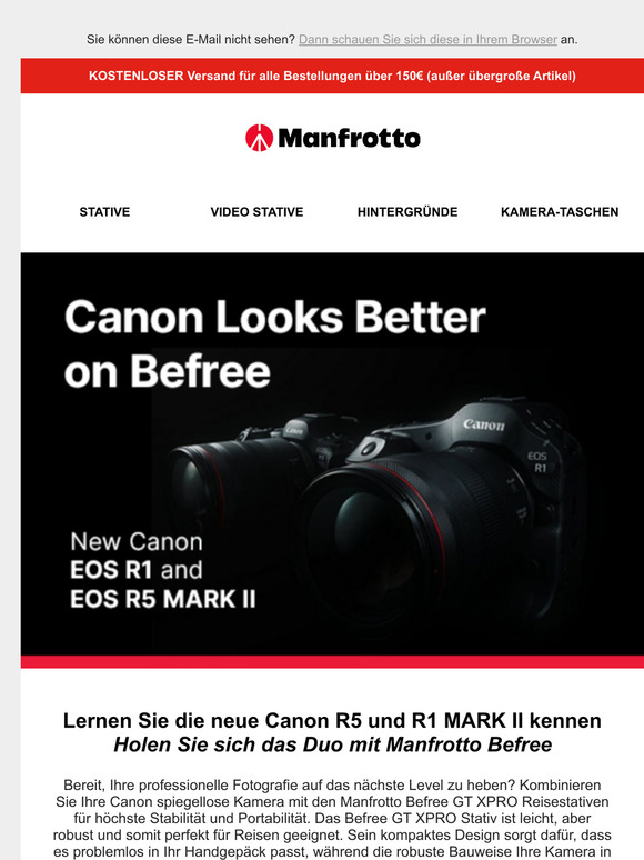 Holen Sie das Beste aus der neuen Canon R1 und R5 MARK II heraus.