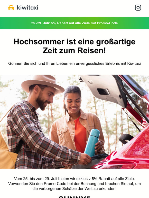 ☀️ Sommerausflüge: Entdecken Sie versteckte Juwelen mit 5% Rabatt