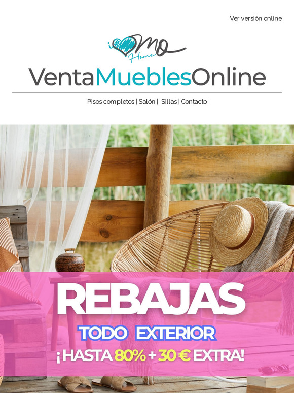 ☀️🌳Todos los MUEBLES DE EXTERIOR con hasta 80% + 30 € EXTRA☀️🌳