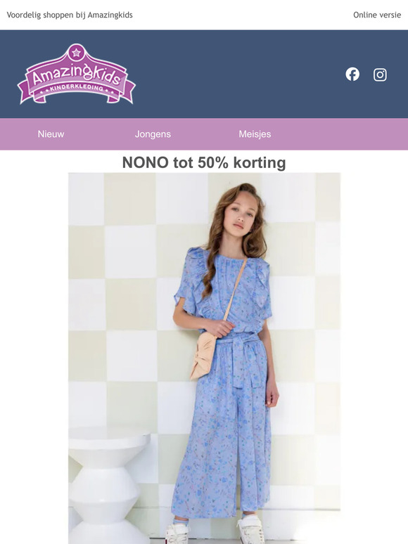 Nu tot  50% korting op NONO en Moodstreet.