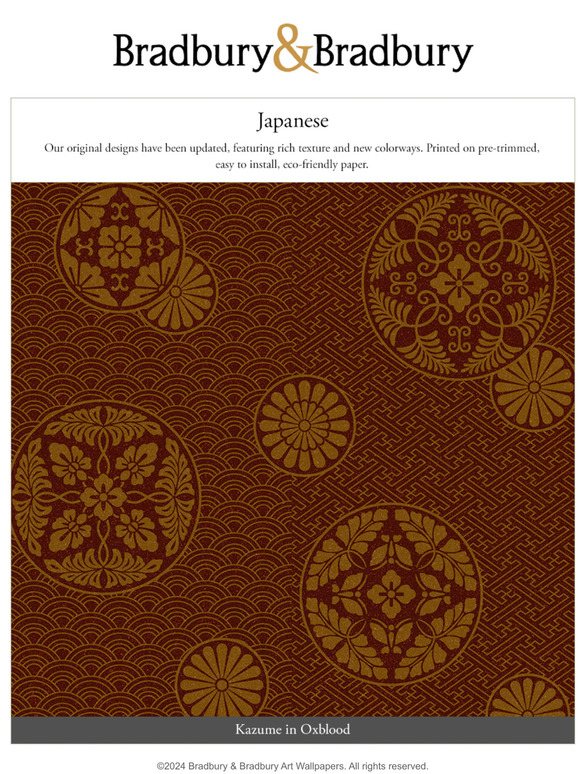 Our updated Japanese collection