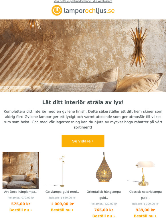 Så här strålar ditt interiör lyx och värme