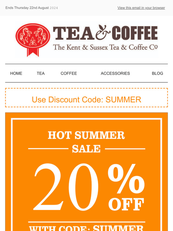 Our HOT 20% OFF Summer SALE 😎 Now On