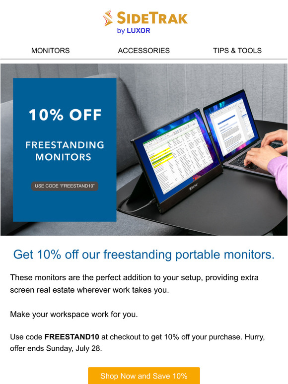 Unlock 10% Off on Freestanding Portable Monitors