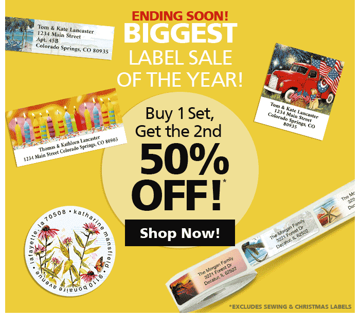 Colorful Images: Our BOGO Label Sale is almost over! Order now! | Milled