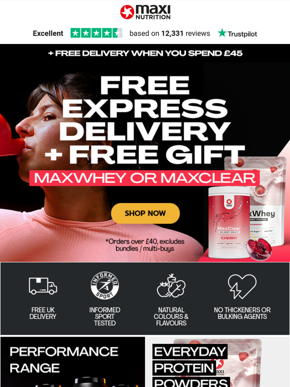 Get it Tomorrow + FREE Protein Gift