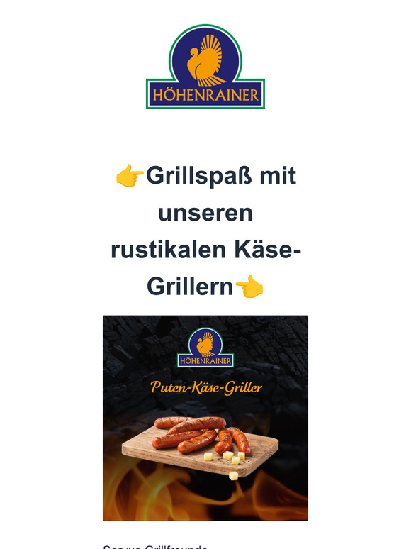Käse-Griller: 20% auf unseren Grill-Klassiker!