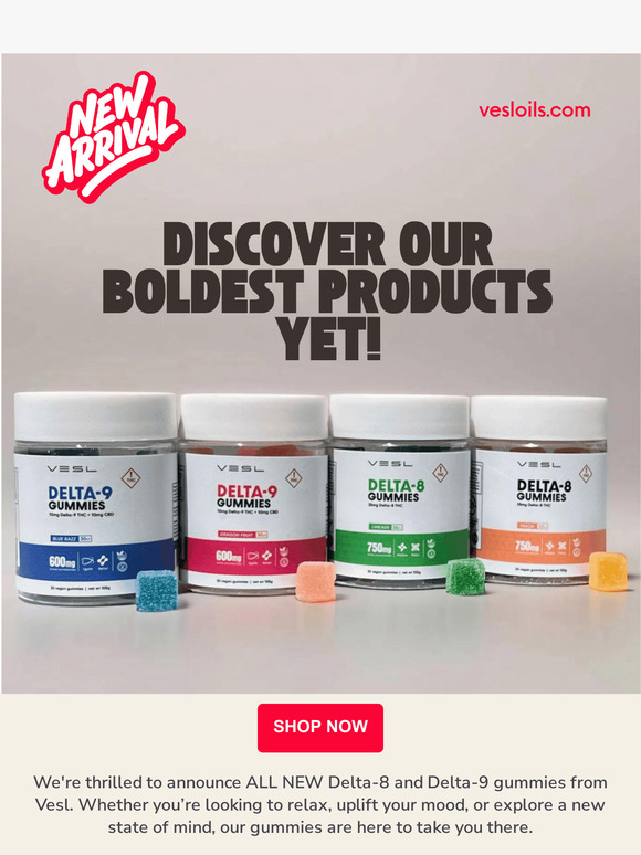 🚨 New Product Alert: Delta-8 & Delta-9 Gummies! Available Now
