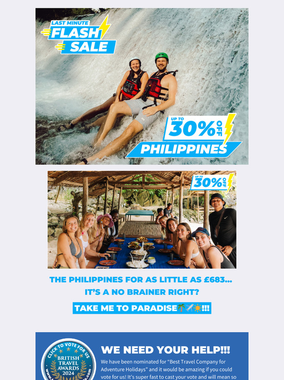 Want to save 30% on The Philippines?