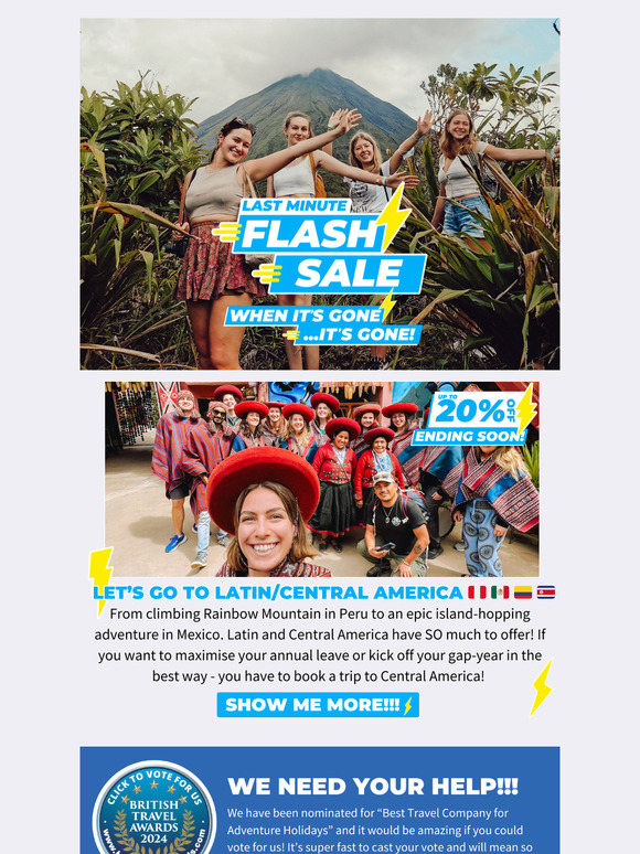 Want to save 30% on Latin America?