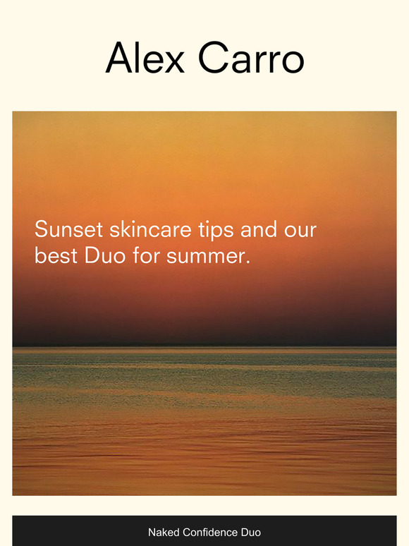 Sunset skincare 🌆
